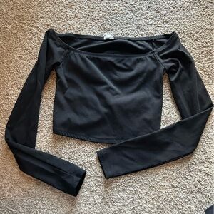 Garage off the shoulder open back top